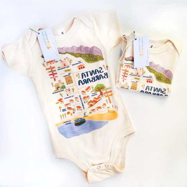 Carly's Santa Barbara Map Onesie